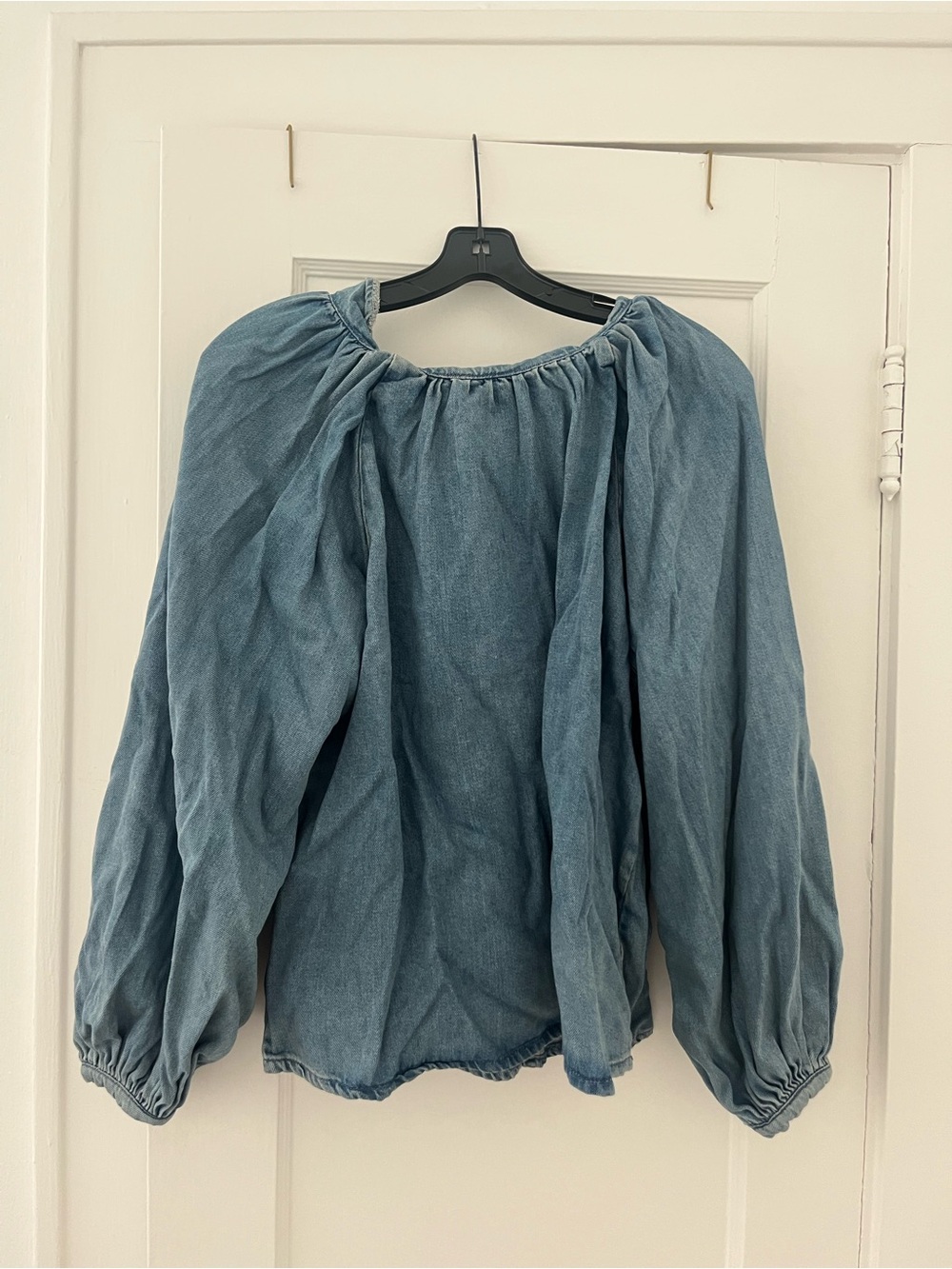 Topshop Denim Too with ribbon tie in back
